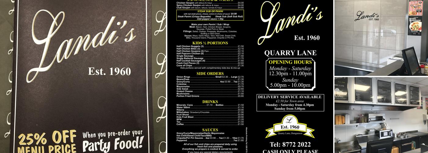 Landis Quarrylane Menu