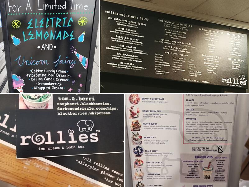 Rollies Menu