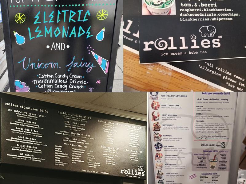 Rollies Menu