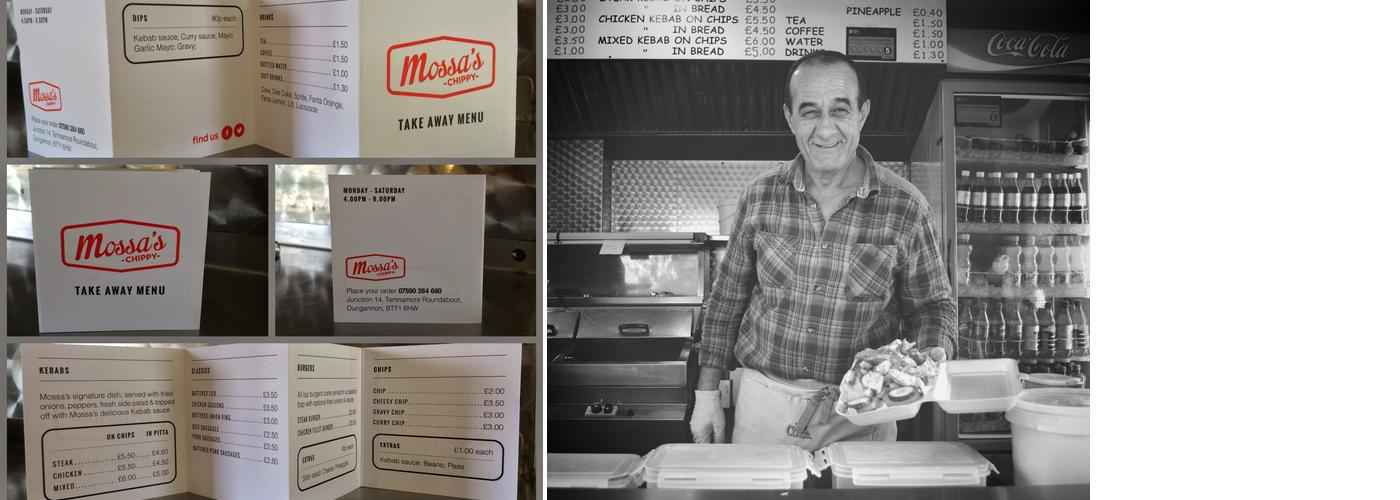 Mossa's Chippy Menu