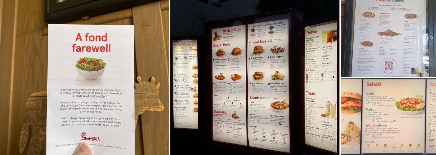 Chick-fil-A Menu