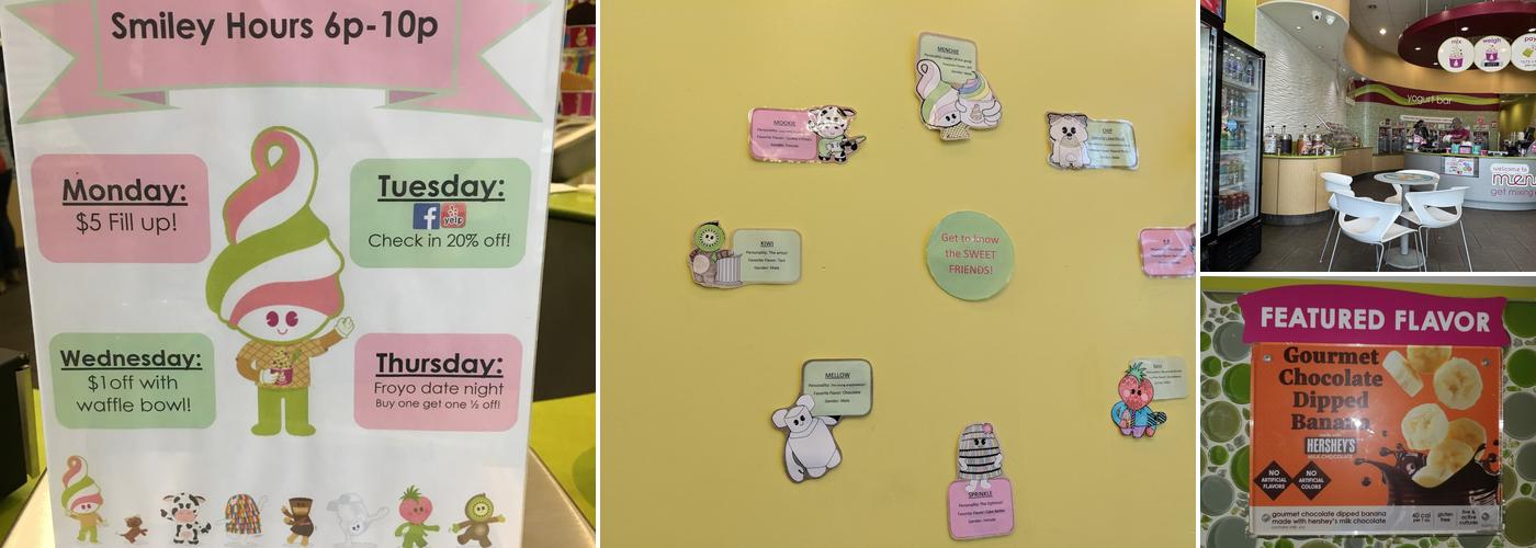 Menchie's Frozen Yogurt Menu