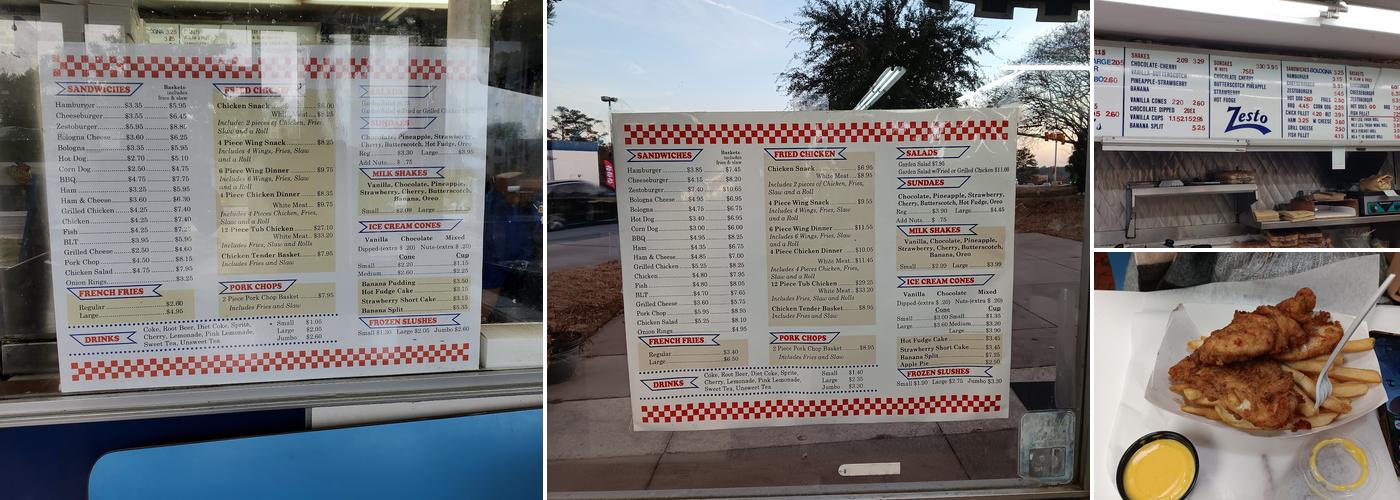 Zesto Menu
