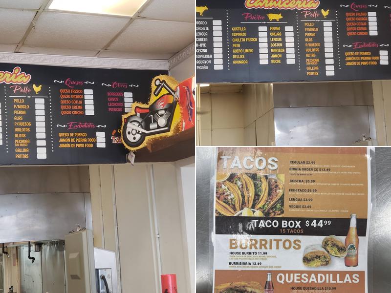 La Tapatia Menu