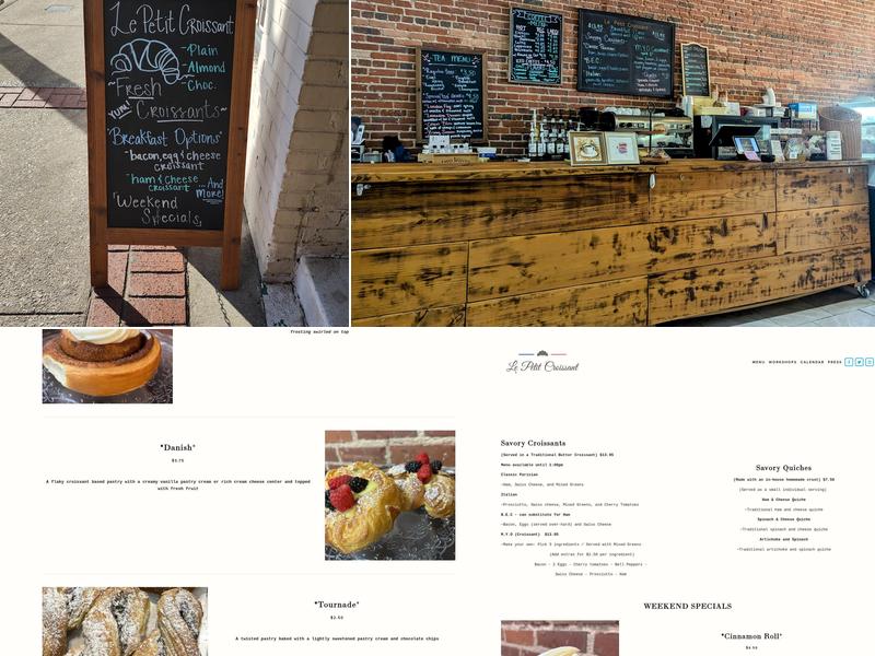 Le Petit Croissant Menu