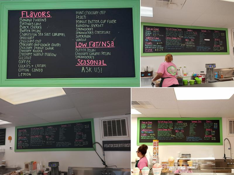 Dillard's Ice Cream Menu