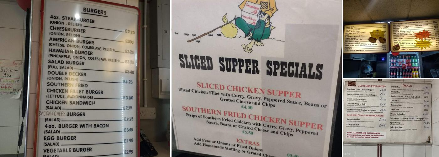 Snackbox Magherafelt Menu