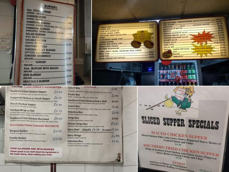 Snackbox Magherafelt Menu