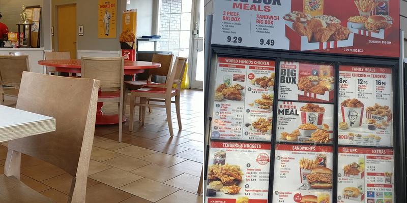 KFC Menu