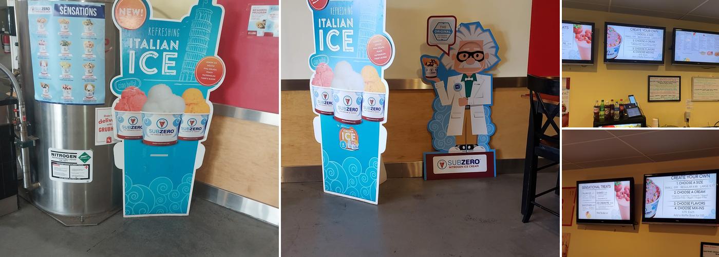 Sub Zero Nitrogen Ice Cream Menu