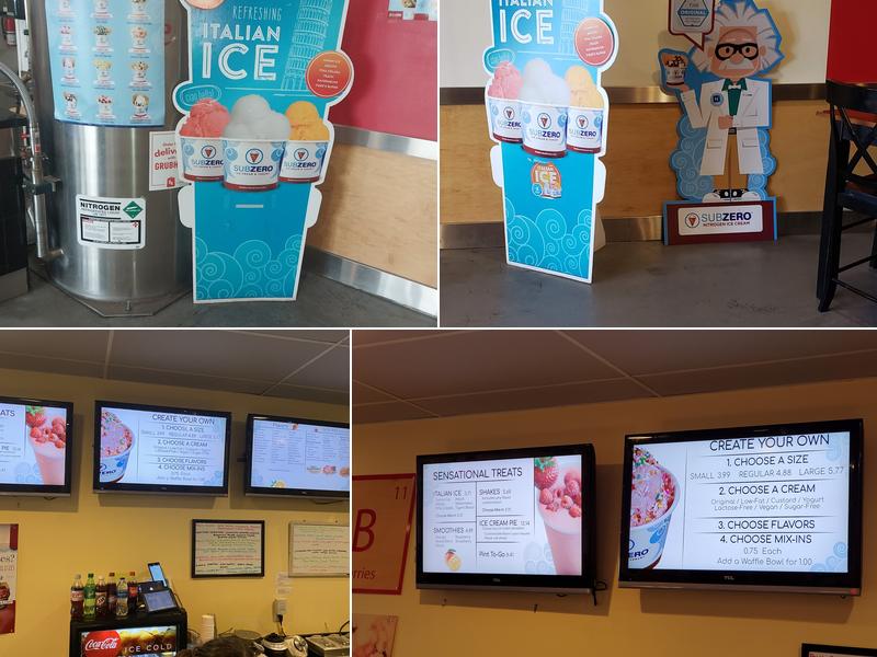 Sub Zero Nitrogen Ice Cream Menu