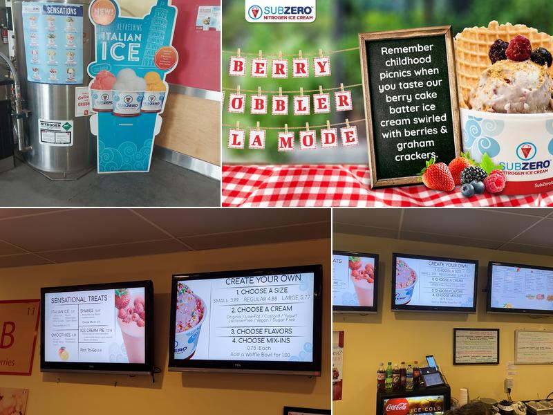 Sub Zero Nitrogen Ice Cream Menu