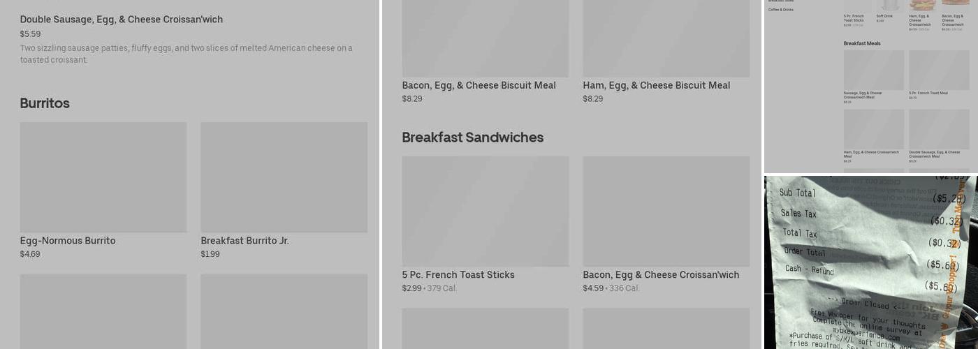 Burger King Menu