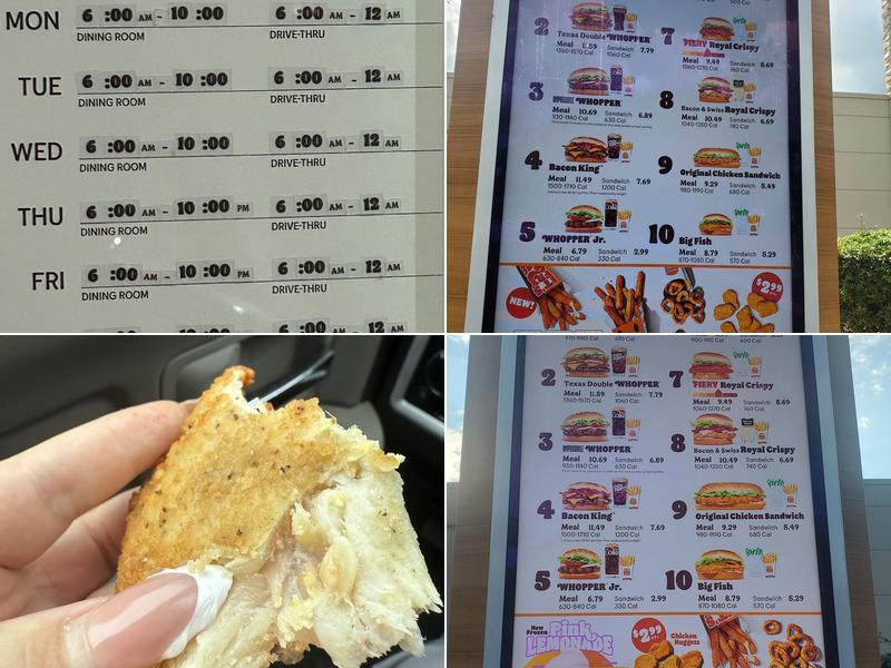Burger King Menu