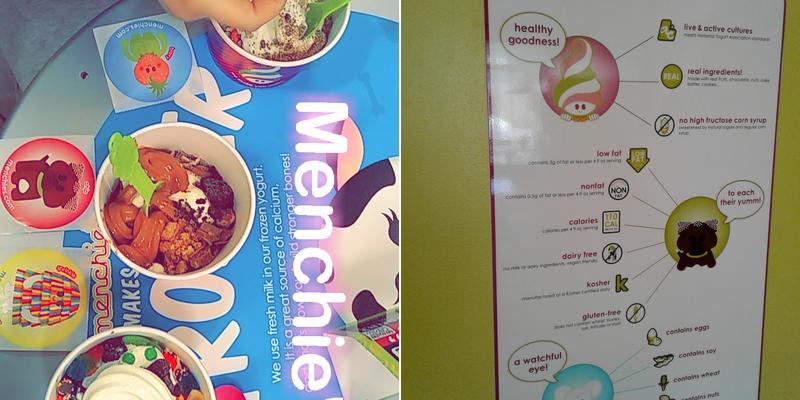 Menchie's Frozen Yogurt Menu