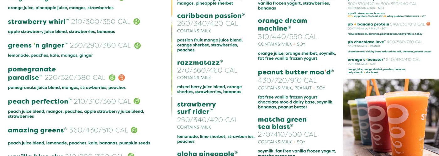 Jamba Menu