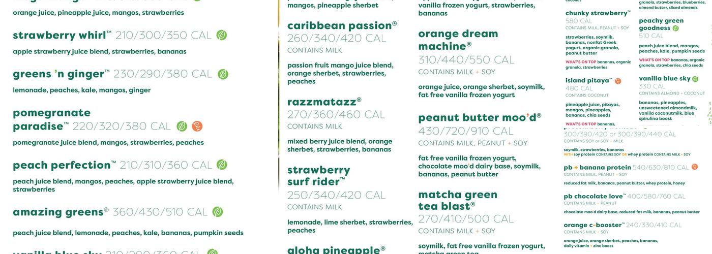 Jamba Menu
