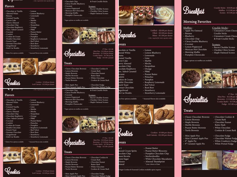 Coco's Confections Menu