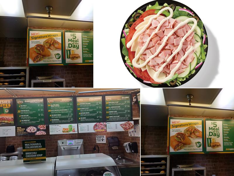 Subway Menu
