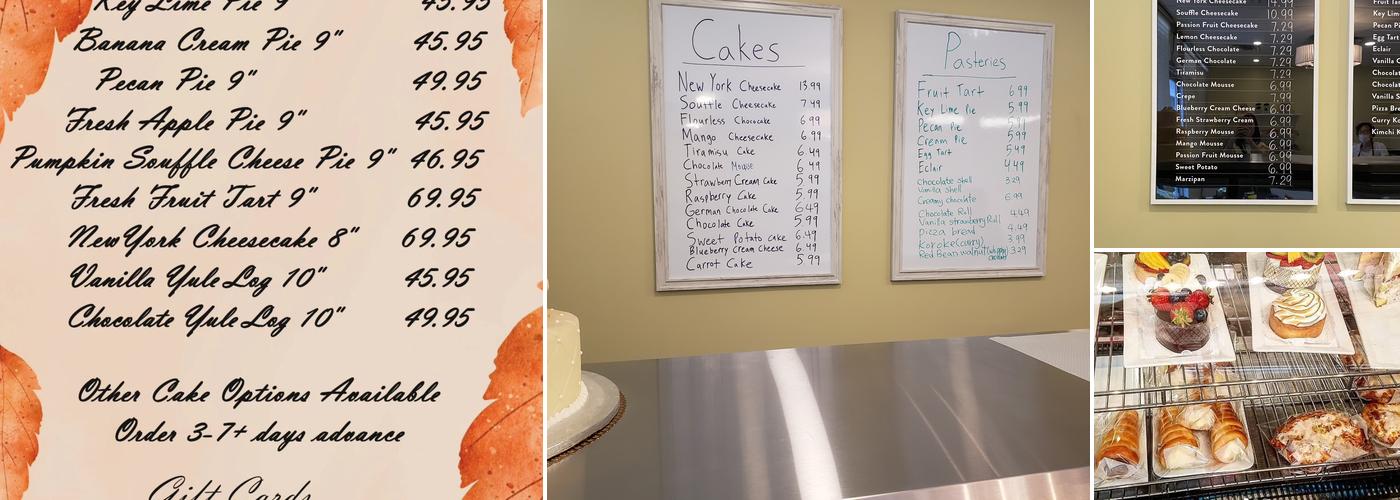 Kyung's Bakery Menu