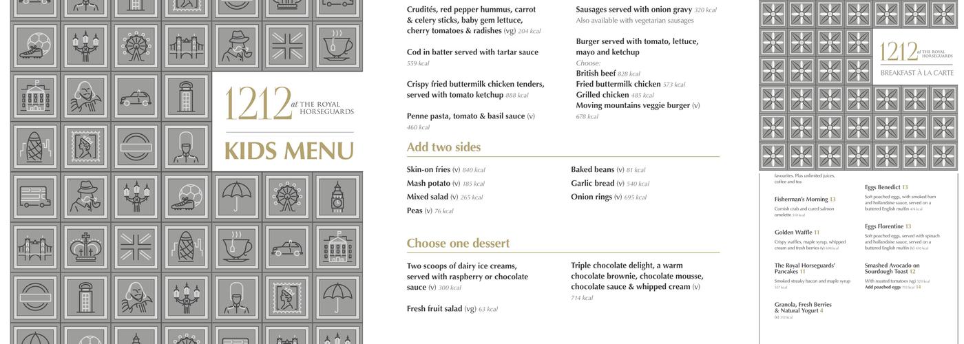 One Twenty One Two Menu