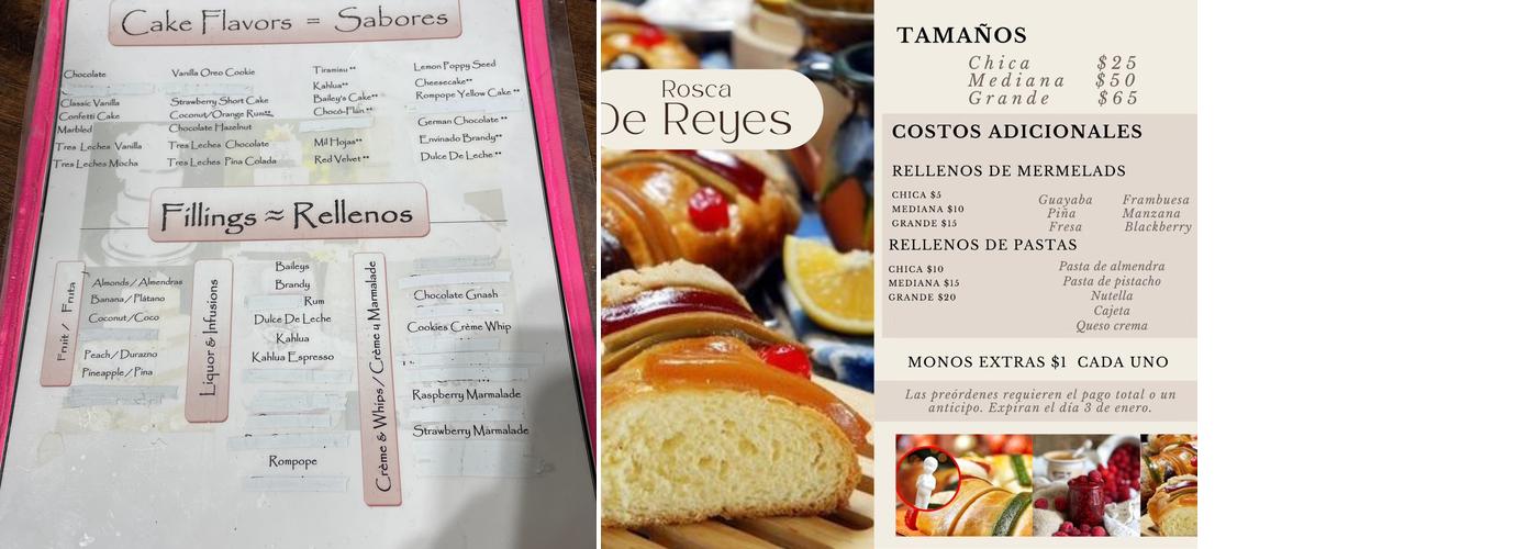 Good Cake Bakery Menu