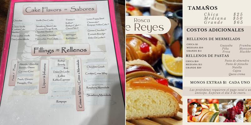 Good Cake Bakery Menu