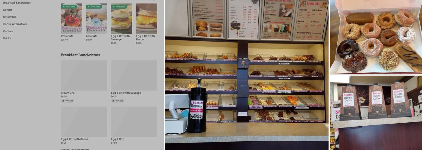 Sesame Donuts Tigard Plaza Menu