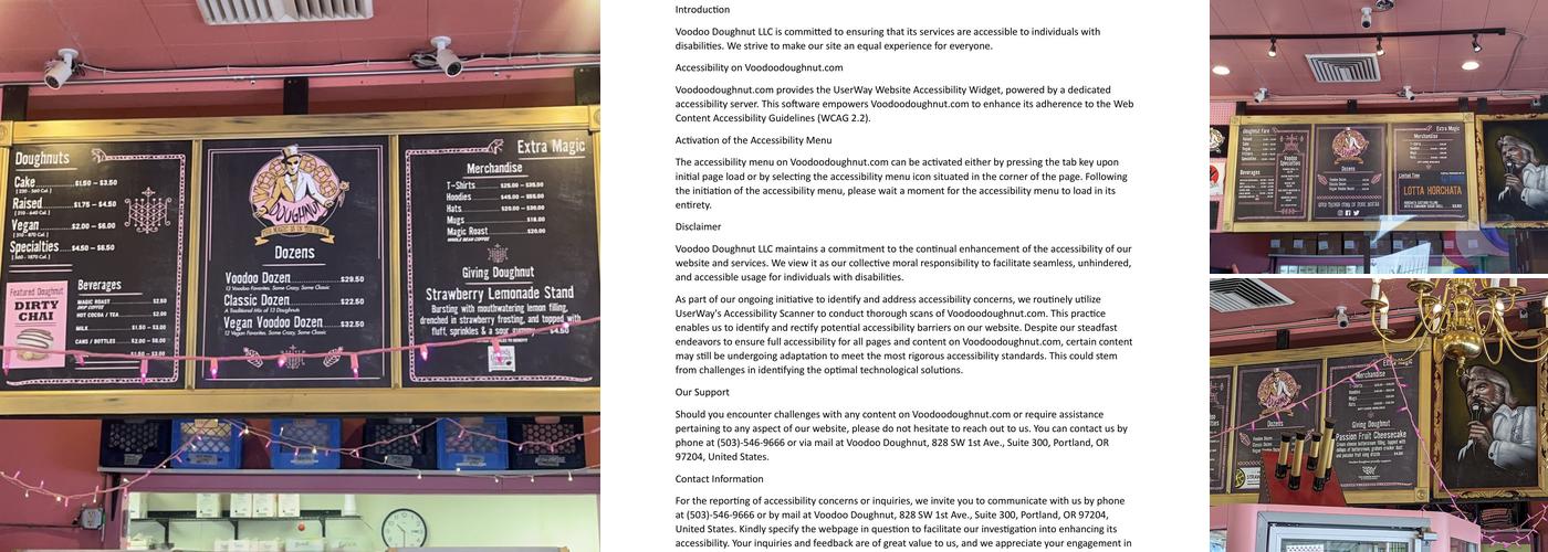 Voodoo Doughnut Menu