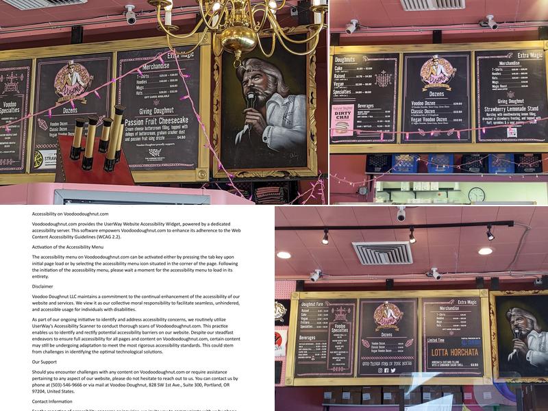 Voodoo Doughnut Menu