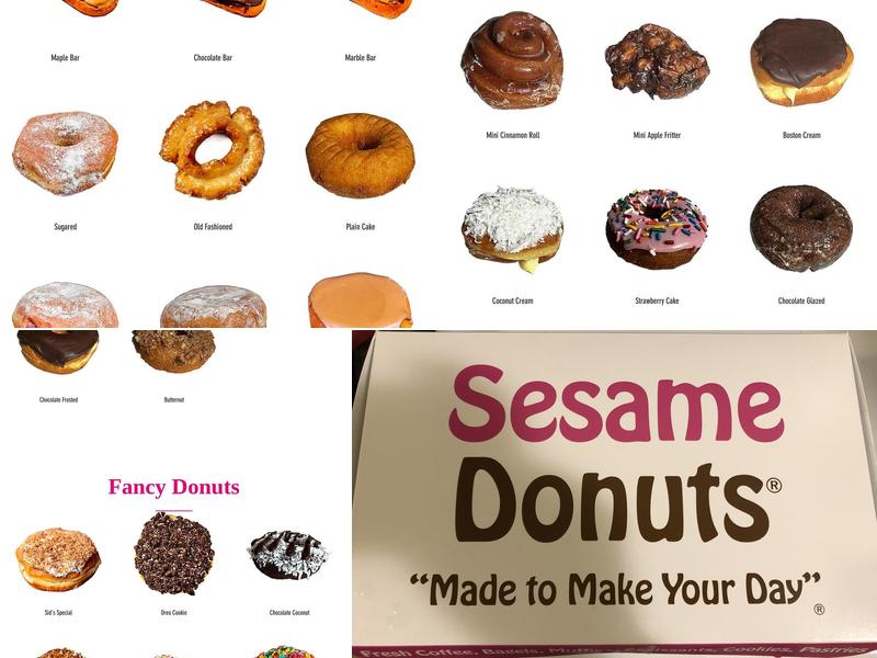 Sesame Donuts Menu