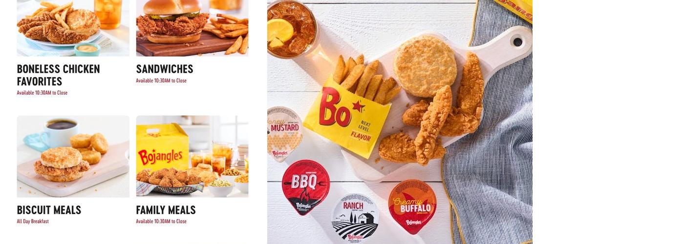 Bojangles Menu
