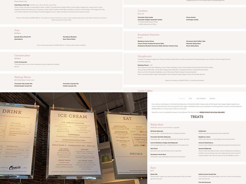 Petunia's Pies & Pastries Menu