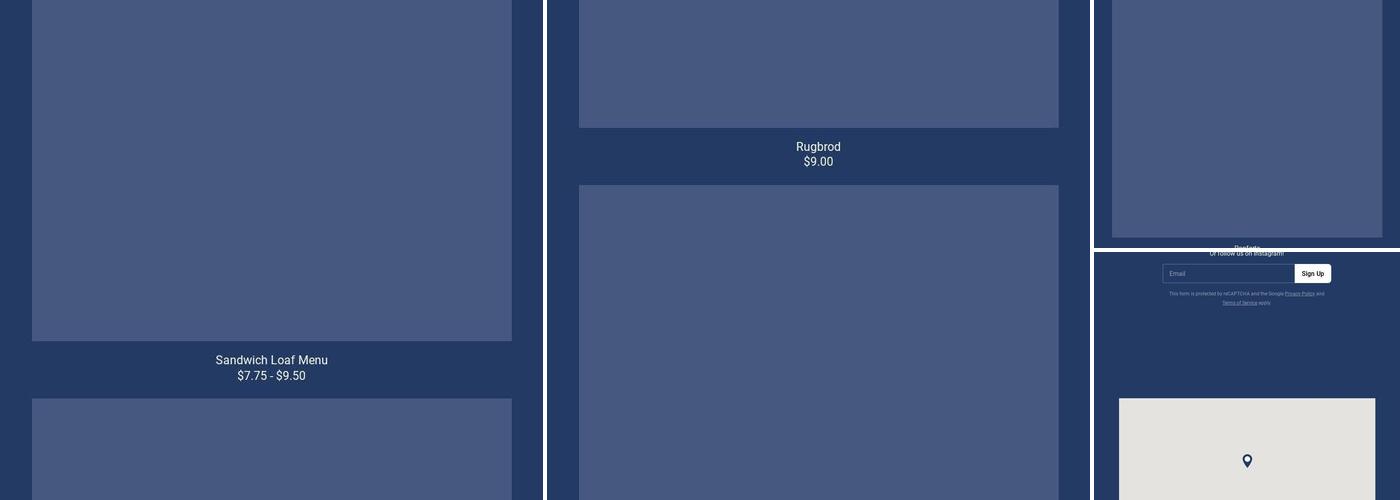 Flour Market Production Bakery Menu