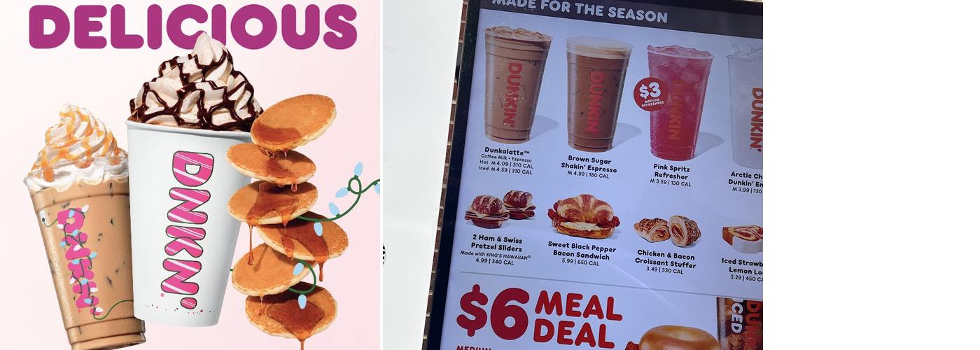 Dunkin' Menu