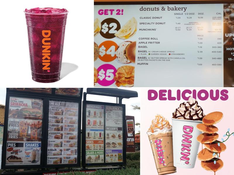 Dunkin' Menu