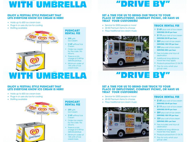 Ice Cream Express Menu