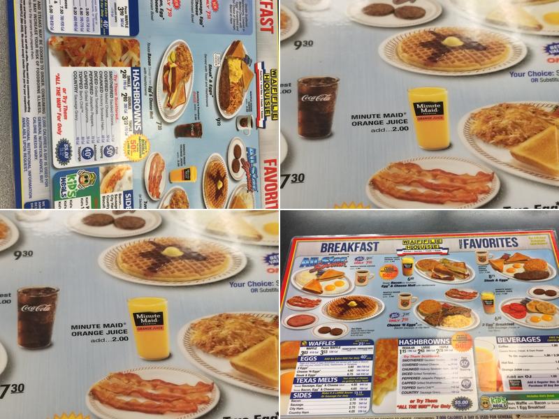 Waffle House Menu