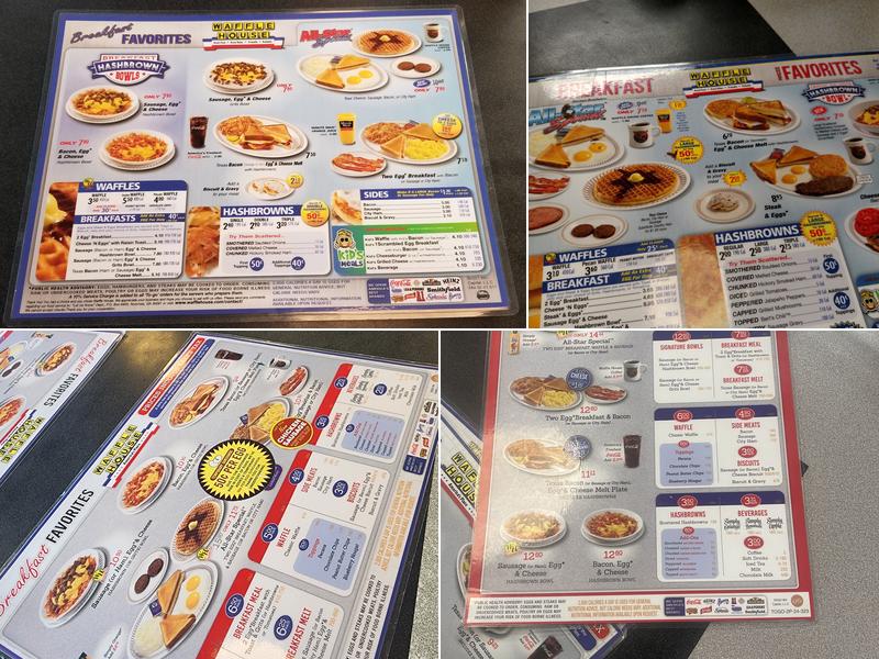 Waffle House Menu