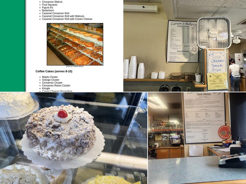 Larson's Bakery Menu