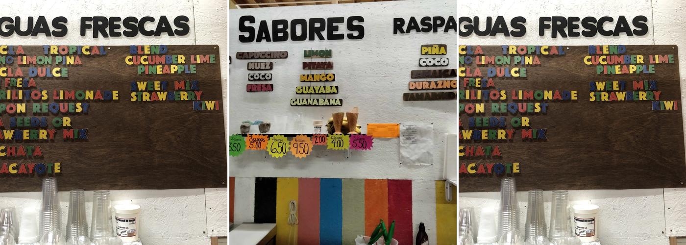 Neveria El Barrilito Menu