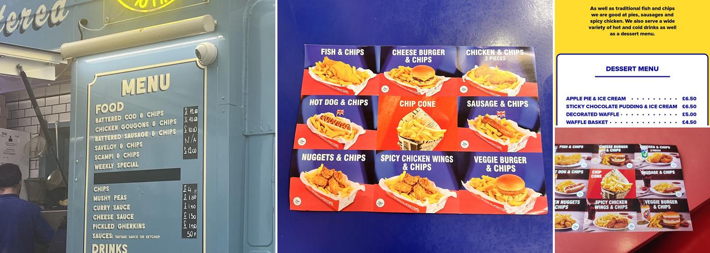 Great British Fish and Chips Menu
