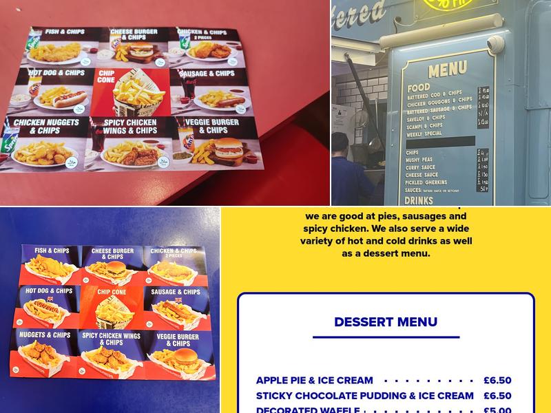 Great British Fish and Chips Menu