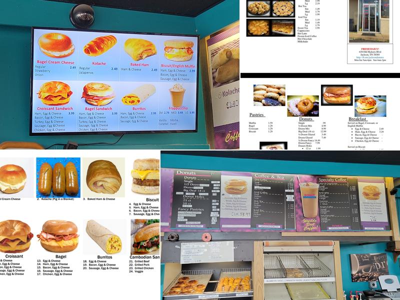 Jackson Donuts Menu