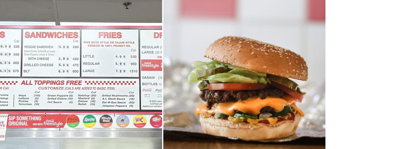 Five Guys Menu