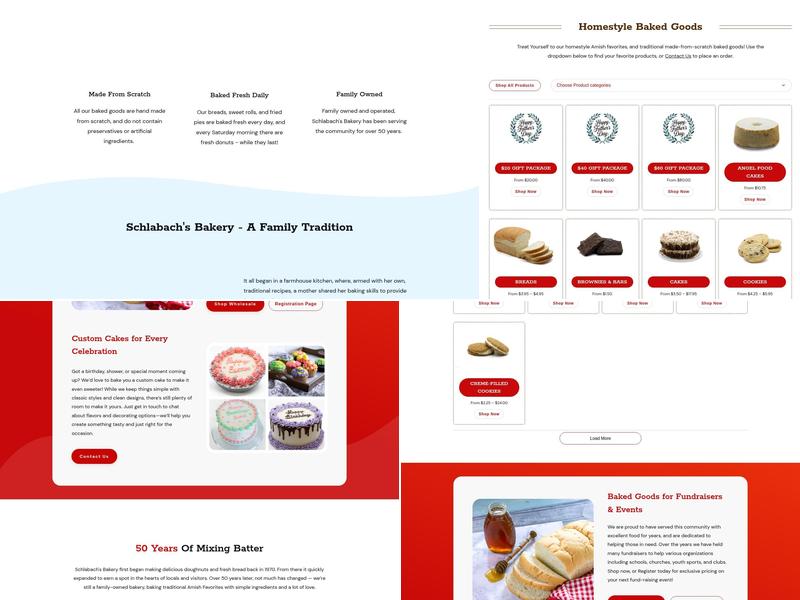 Schlabach's Bakery Menu