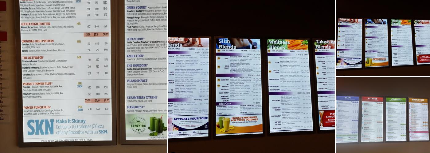Smoothie King Menu