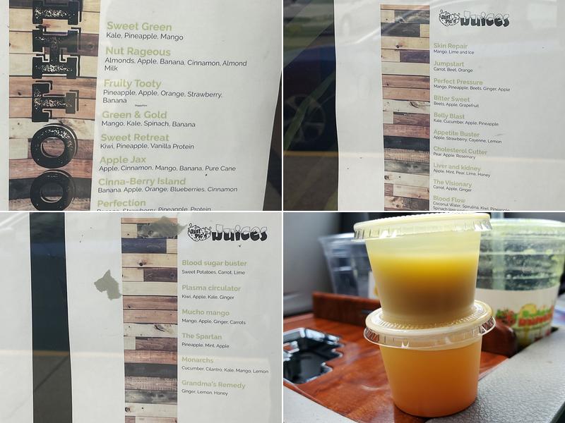 Just Pic'd Juices Menu