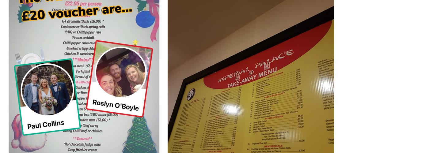 Imperial Palace Menu