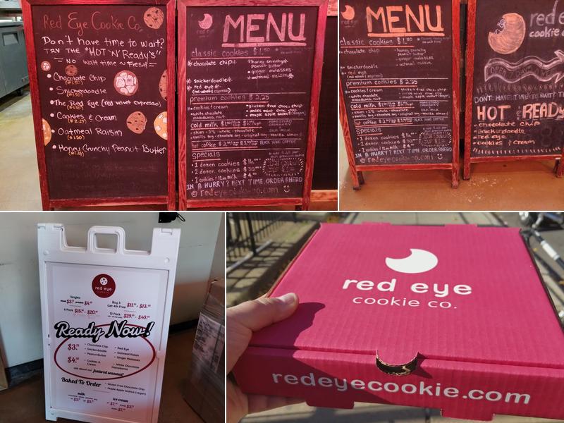 Red Eye Cookie Co. Menu
